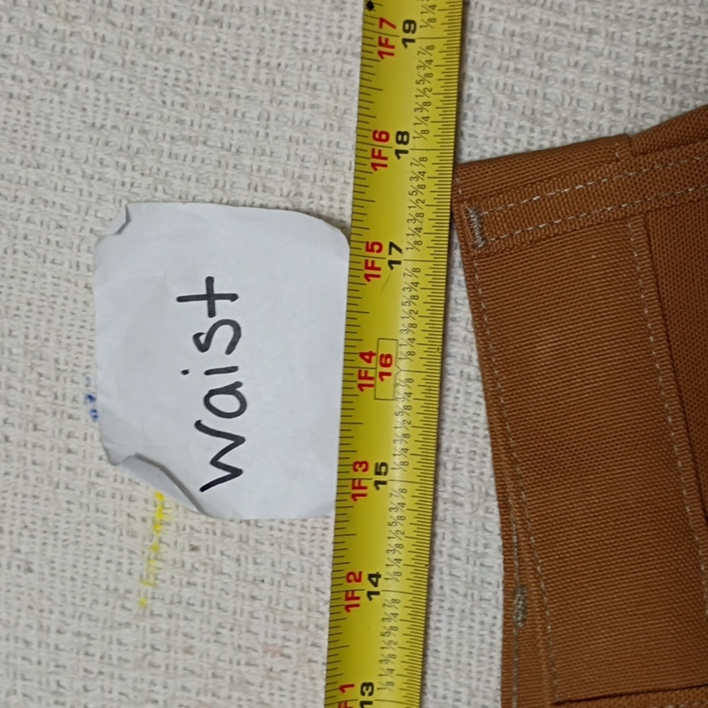 NEW Carhartt Tan Loose Fit Firm Duck Double Front Utility Work Pant Men 38X32 - Picture 7 of 10